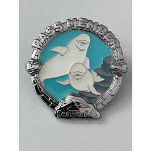 Sea World Orlando Florida 2023 Pass Member Beluga Whale Pin LE 1000 HTF!